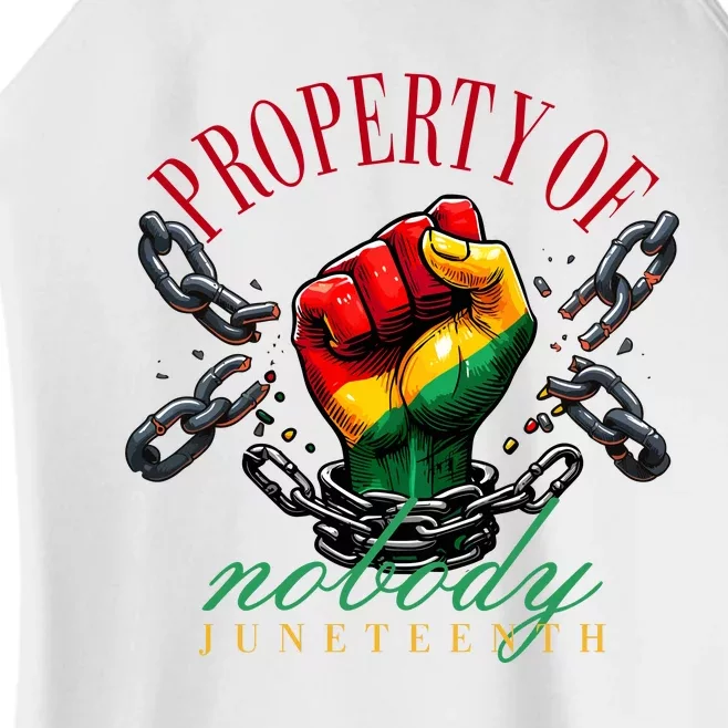 Juneteenth Property Of Nobody Women’s Perfect Tri Rocker Tank