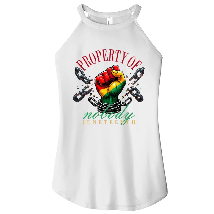 Juneteenth Property Of Nobody Women’s Perfect Tri Rocker Tank