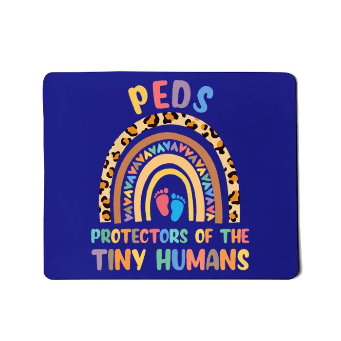 J8w0 Peds Protectors Of Tiny Humans Rainbow Pediatrics Nurse Mousepad