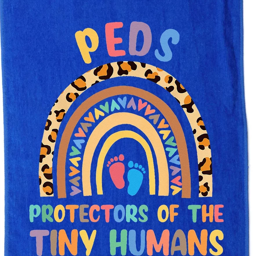 J8w0 Peds Protectors Of Tiny Humans Rainbow Pediatrics Nurse Platinum Collection Golf Towel