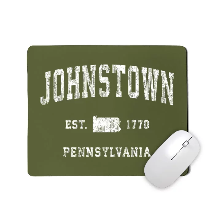 Johnstown Pennsylvania Pa Vintage Athletic Sports Mousepad