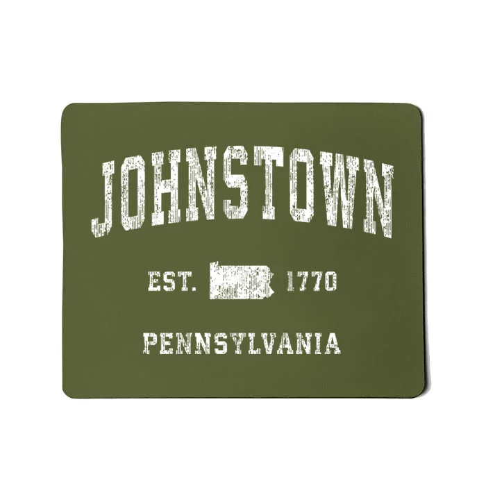 Johnstown Pennsylvania Pa Vintage Athletic Sports Mousepad