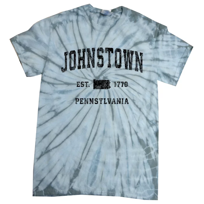 Johnstown Pennsylvania Pa Vintage Athletic Sports Tie-Dye T-Shirt