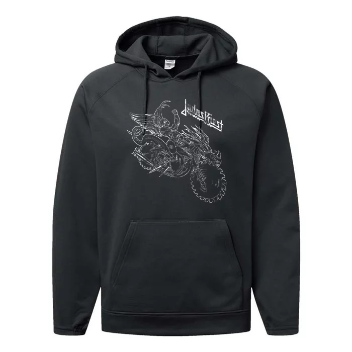 Judas Priest – Pain Killer Wireframe Performance Fleece Hoodie