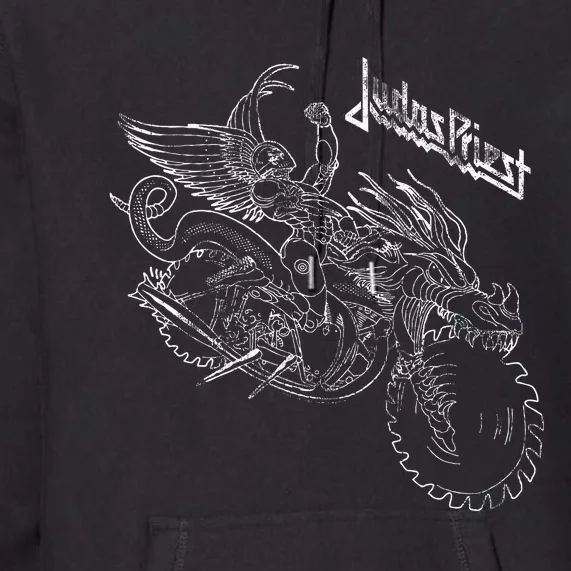 Judas Priest – Pain Killer Wireframe Premium Hoodie