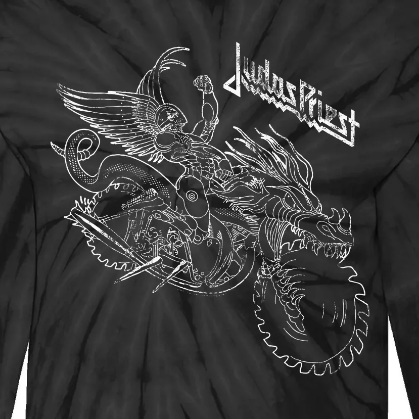 Judas Priest – Pain Killer Wireframe Tie-Dye Long Sleeve Shirt