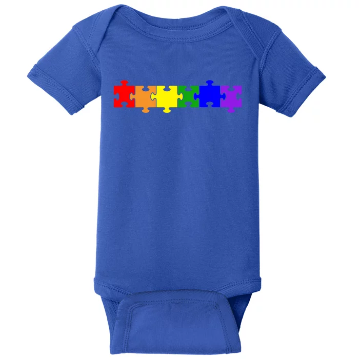 Jigsaw Puzzle Pieces Gift Baby Bodysuit