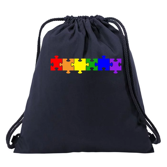 Jigsaw Puzzle Pieces Gift Drawstring Bag