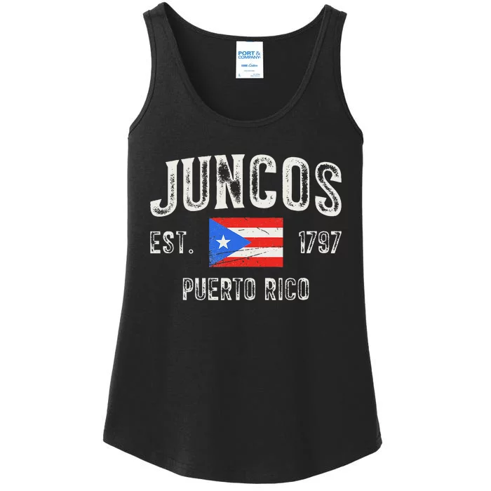 Juncos Puerto Rico Est 1797 Puerto Rico Ladies Essential Tank