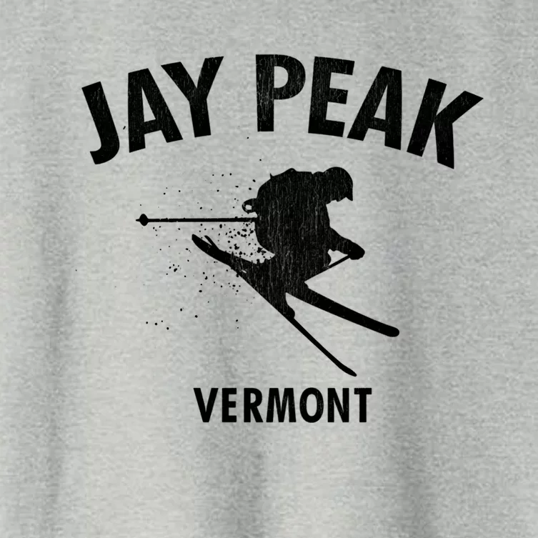 Jay Peak Skiing Gift Vermont Ski Cool Gift Women's Crop Top Tee