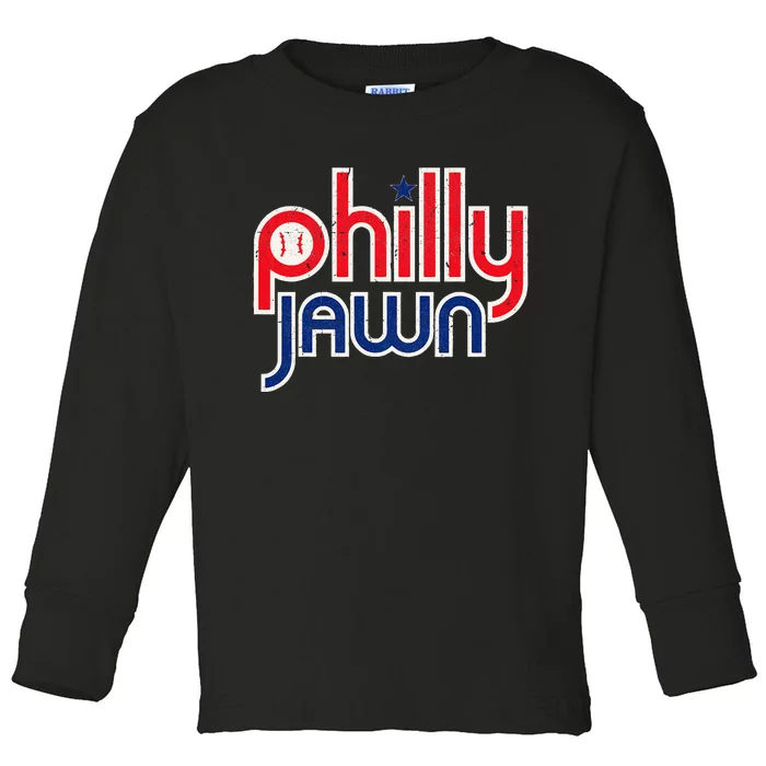 Jawn Philadelphia Slang Jawn Resident Hometown Pride Toddler Long Sleeve Shirt