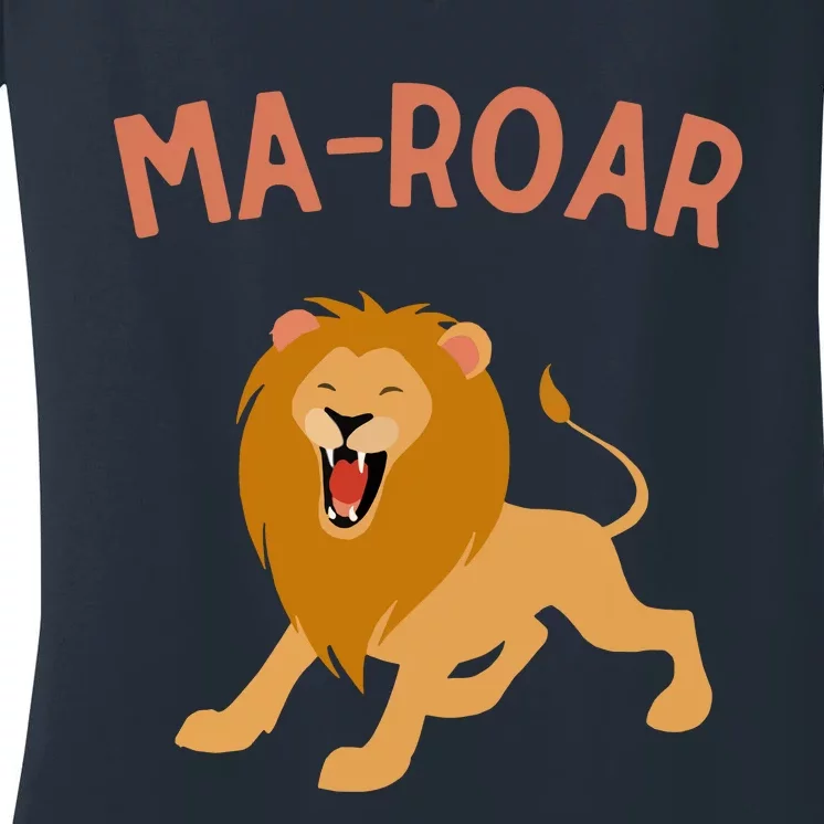 Jewish Passover Seder Plate Maror Maroar Lion Of Judah Women's V-Neck T-Shirt