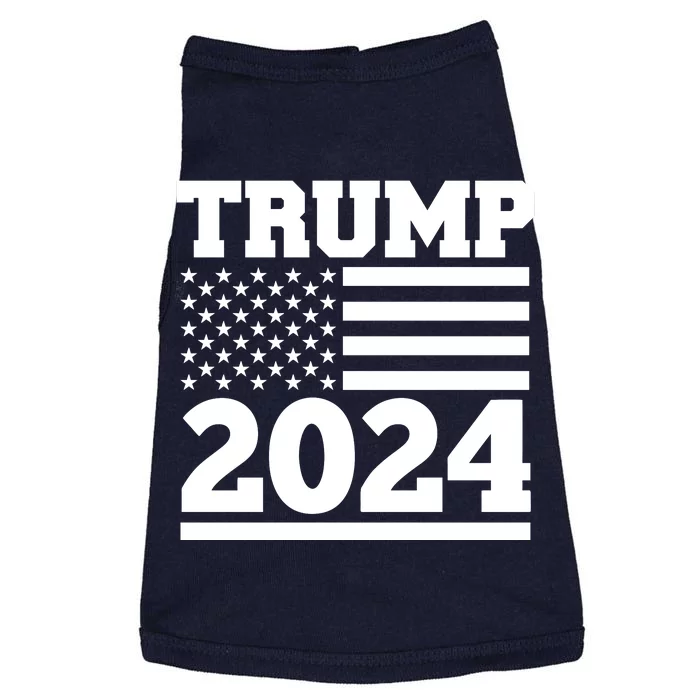 Jumbo Print Trump 2024 Usa Flag Doggie Tank