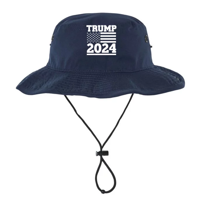 Jumbo Print Trump 2024 Usa Flag Legacy Cool Fit Booney Bucket Hat