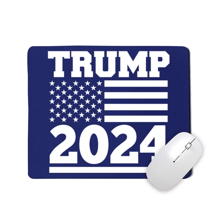 Jumbo Print Trump 2024 Usa Flag Mousepad