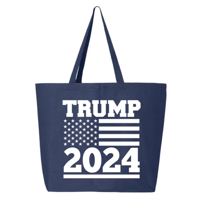 Jumbo Print Trump 2024 Usa Flag 25L Jumbo Tote