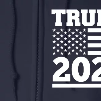 Jumbo Print Trump 2024 Usa Flag Full Zip Hoodie