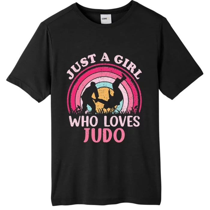 Judo Player Vintage Retro Just A Who Loves Judo ChromaSoft Performance T-Shirt