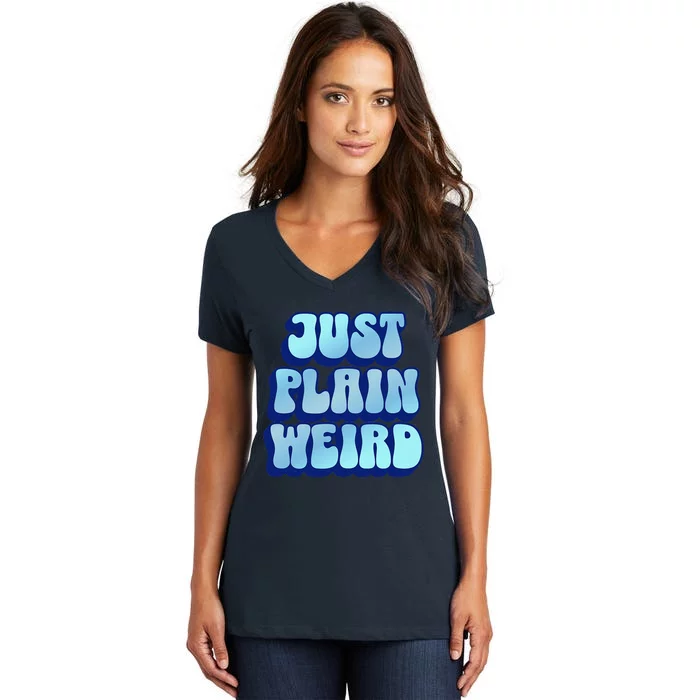 Just Plain Weird Kamala Harris 2024 Women's V-Neck T-Shirt