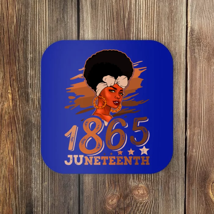 Juneteenth Queen 1865 Ecipation Day Black History Month Gift Coaster