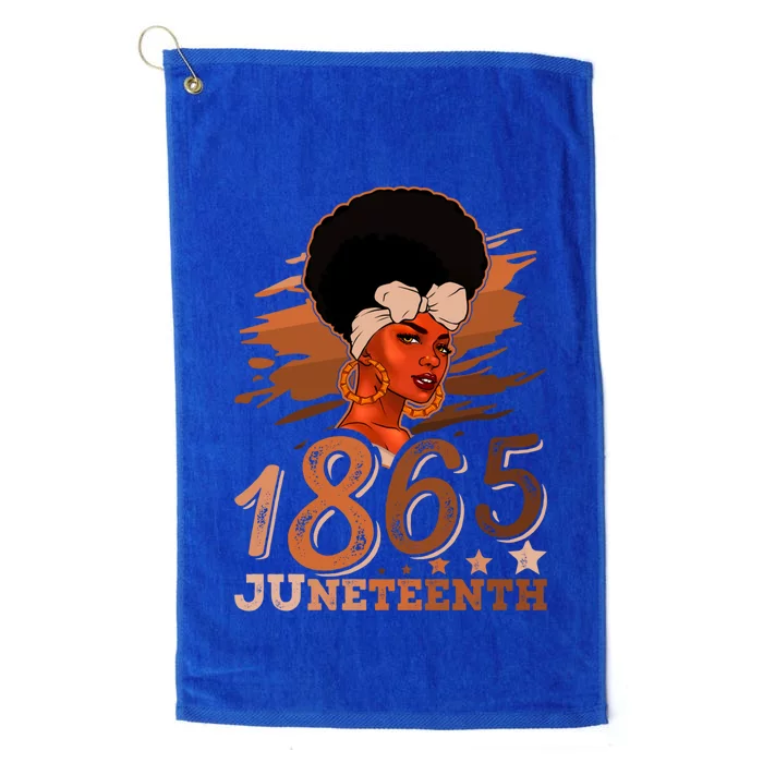 Juneteenth Queen 1865 Ecipation Day Black History Month Gift Platinum Collection Golf Towel