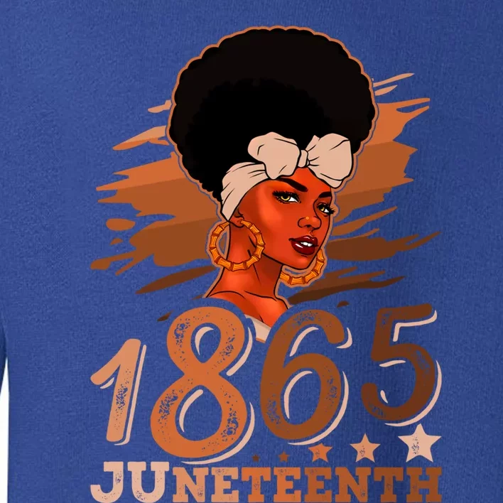 Juneteenth Queen 1865 Ecipation Day Black History Month Gift Toddler Sweatshirt