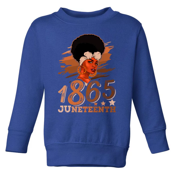 Juneteenth Queen 1865 Ecipation Day Black History Month Gift Toddler Sweatshirt