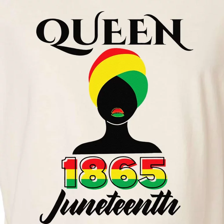 Juneteenth  Queen Afro Melanin Black Magic Garment-Dyed Women's Muscle Tee