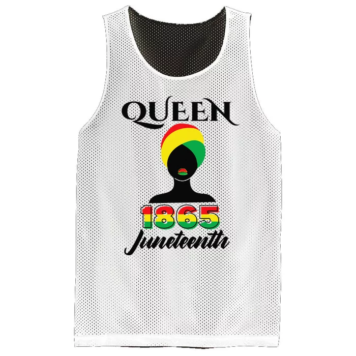 Juneteenth  Queen Afro Melanin Black Magic Mesh Reversible Basketball Jersey Tank