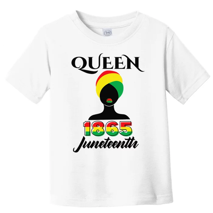 Juneteenth  Queen Afro Melanin Black Magic Toddler T-Shirt