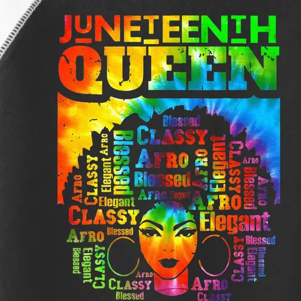 Juneteenth Queen Afro Melanin Black Girl Magic Women Toddler Fine Jersey T-Shirt