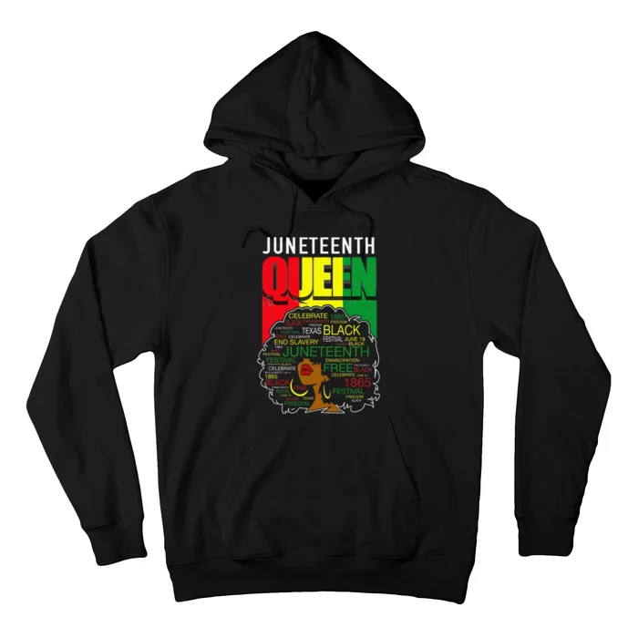 Juneteenth Queen Afro Melanin Black Magic Hoodie