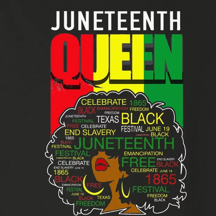 Juneteenth Queen Afro Melanin Black Magic Toddler Long Sleeve Shirt