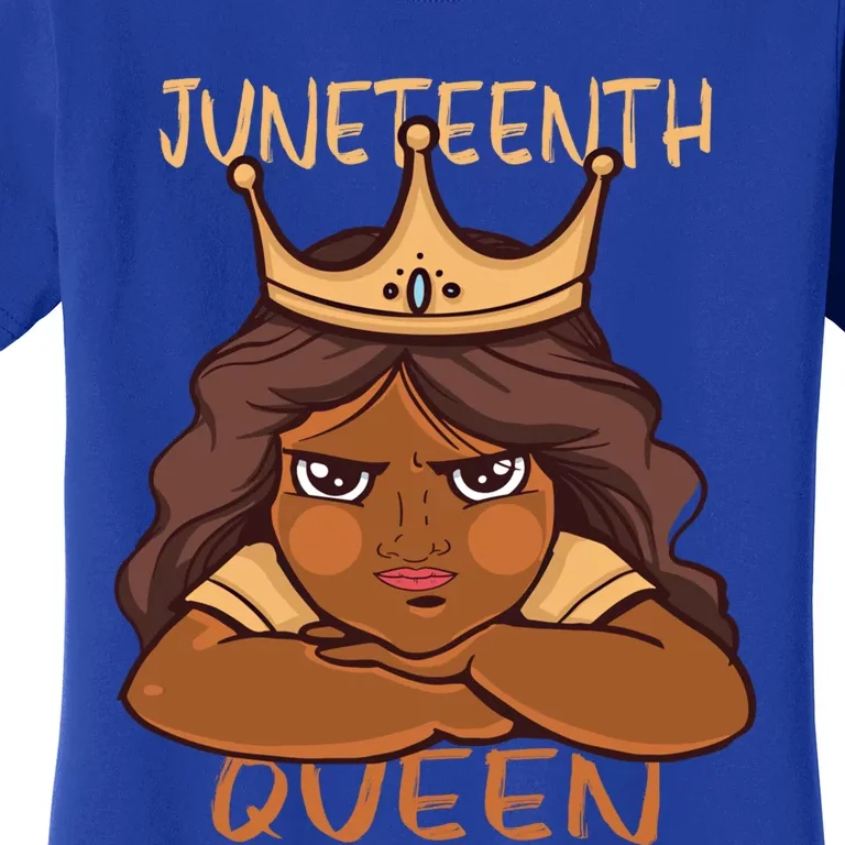 Juneteenth Queen African American Roots Melanin Freedom Great Gift Women's T-Shirt