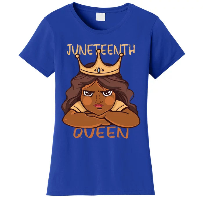 Juneteenth Queen African American Roots Melanin Freedom Great Gift Women's T-Shirt