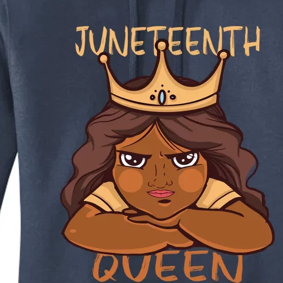 Juneteenth Queen African American Roots Melanin Freedom Great Gift Women's Pullover Hoodie