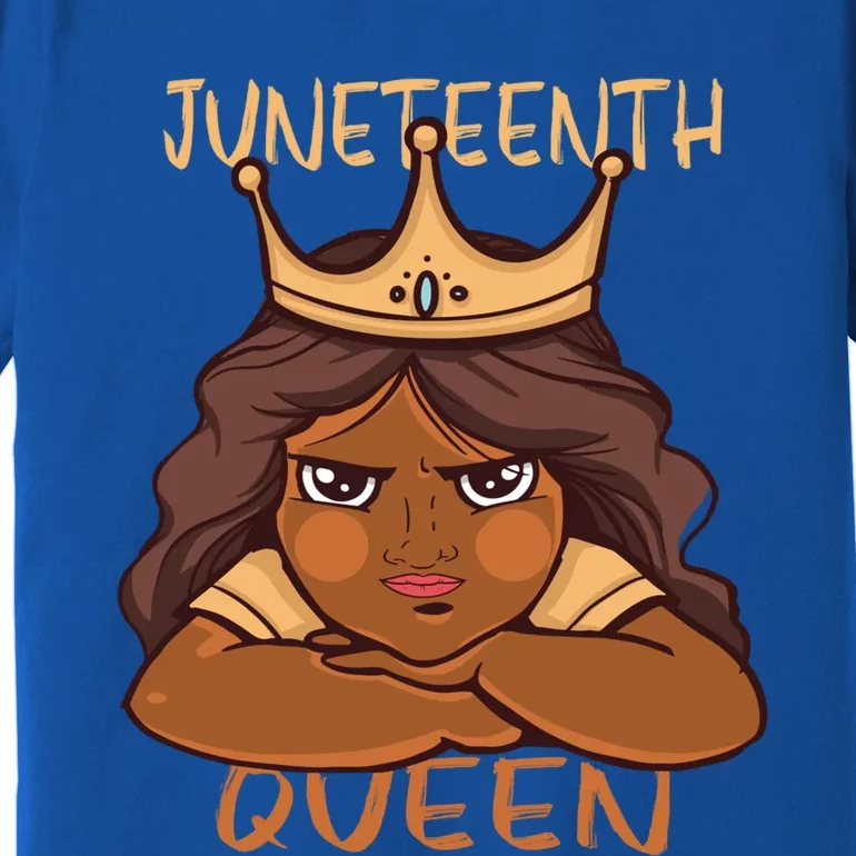 Juneteenth Queen African American Roots Melanin Freedom Gift Premium T-Shirt