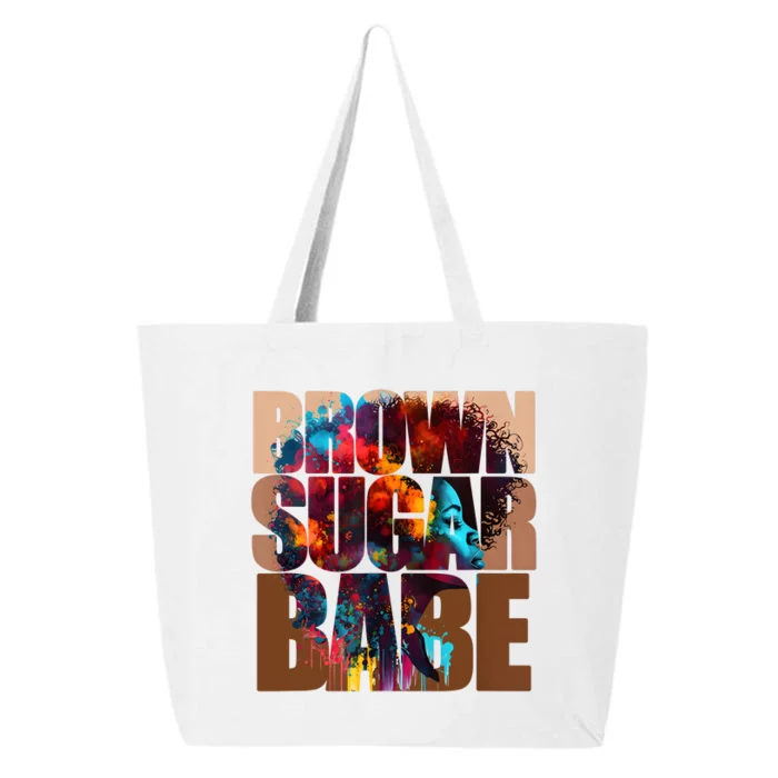 Juneteenth Queen Brown Sugar Babe Proud Black History 25L Jumbo Tote