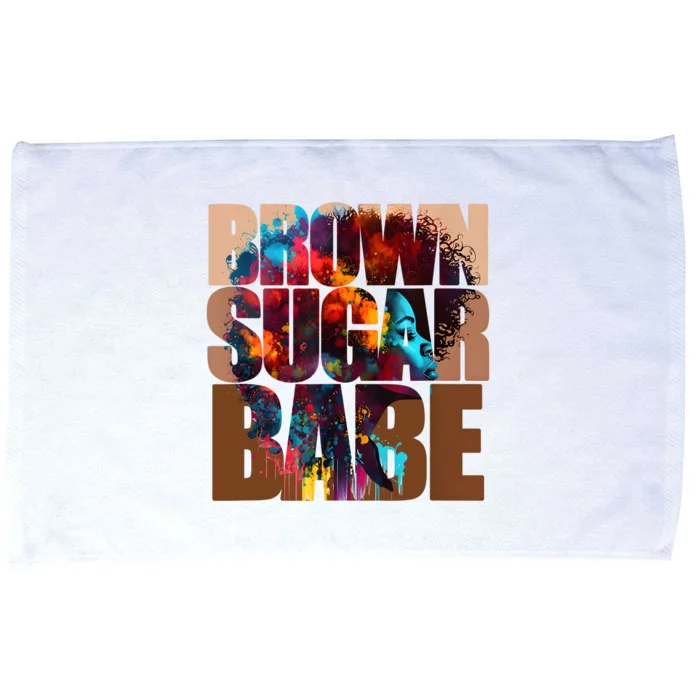 Juneteenth Queen Brown Sugar Babe Proud Black History Microfiber Hand Towel