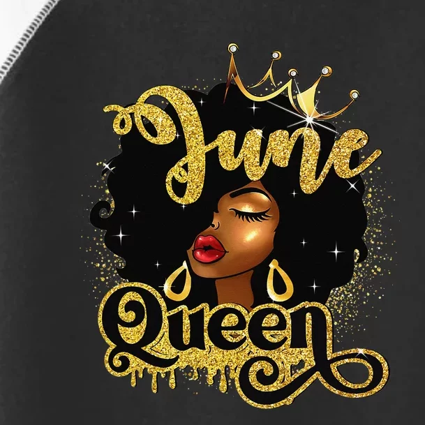 June Queen Birthday Afro African American Wo Toddler Fine Jersey T-Shirt