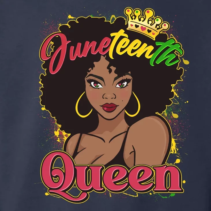 Juneteenth Queen Black African American Woman Afro Toddler Hoodie