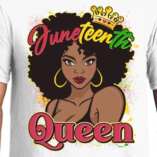 Juneteenth Queen Black African American Woman Afro Pajama Set