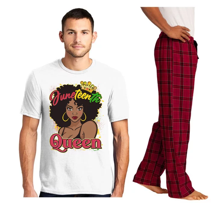 Juneteenth Queen Black African American Woman Afro Pajama Set