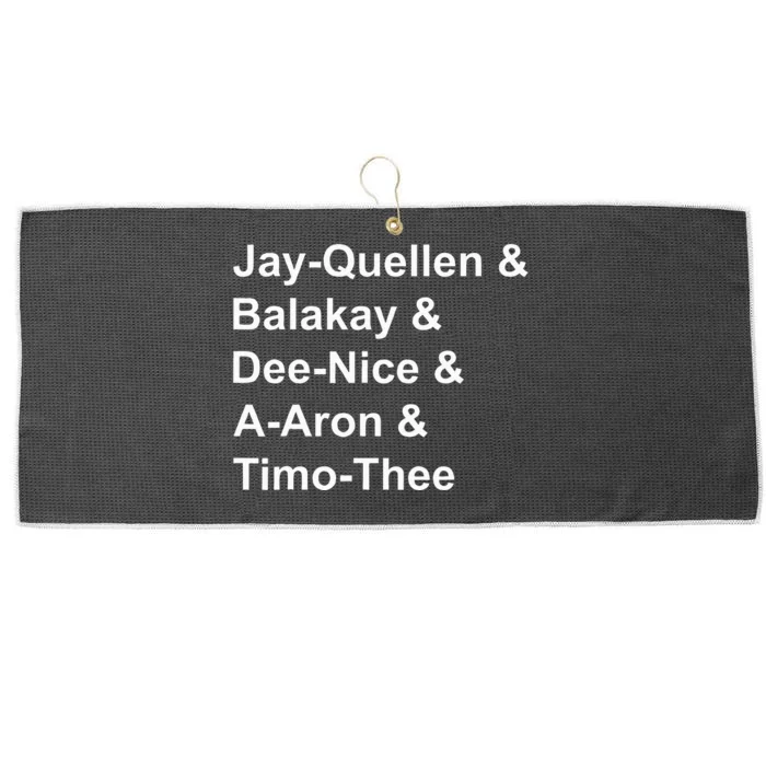 Jay Quellen & Balakay & Dee Nice & A Aron & Timo Thee Large Microfiber Waffle Golf Towel