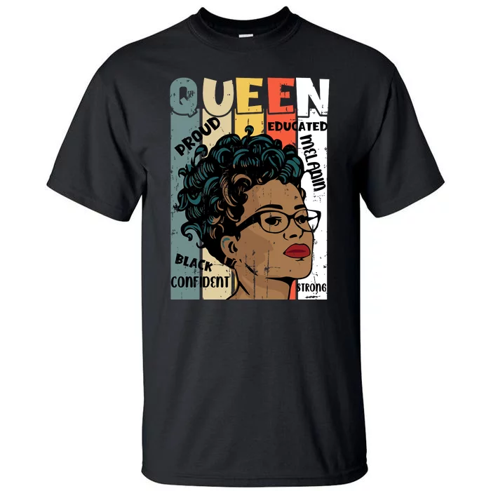 Juneteenth Queen Celebration Artwork Tall T-Shirt