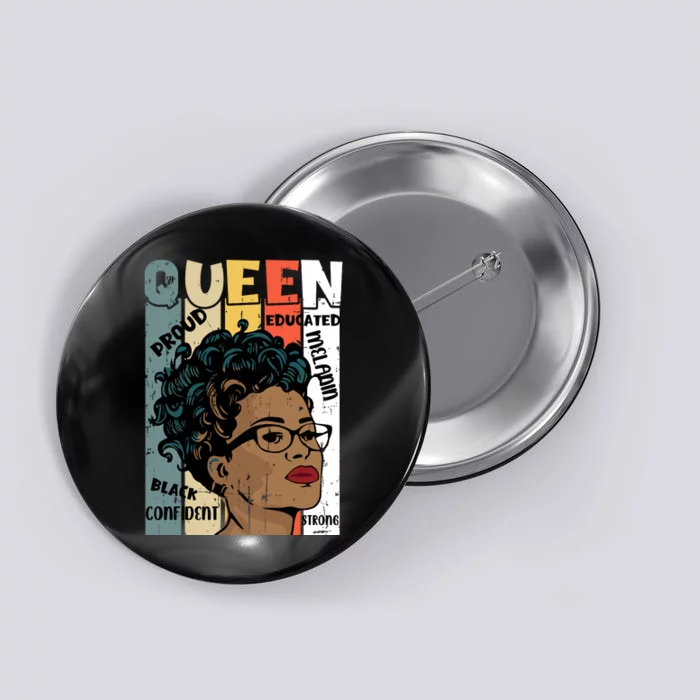 Juneteenth Queen Celebration Artwork Button