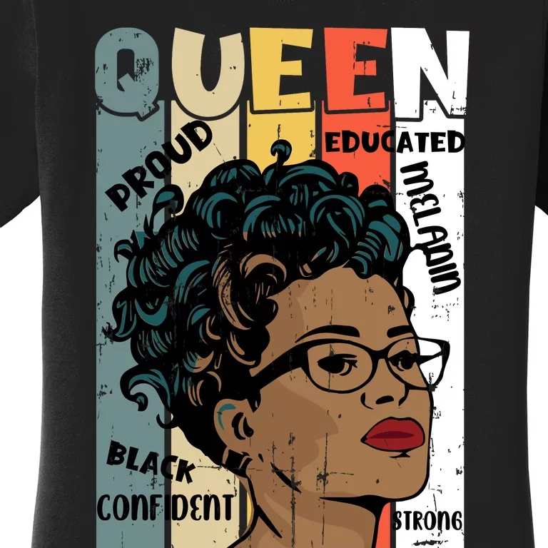 Juneteenth Queen Celebration Artwork Women's T-Shirt