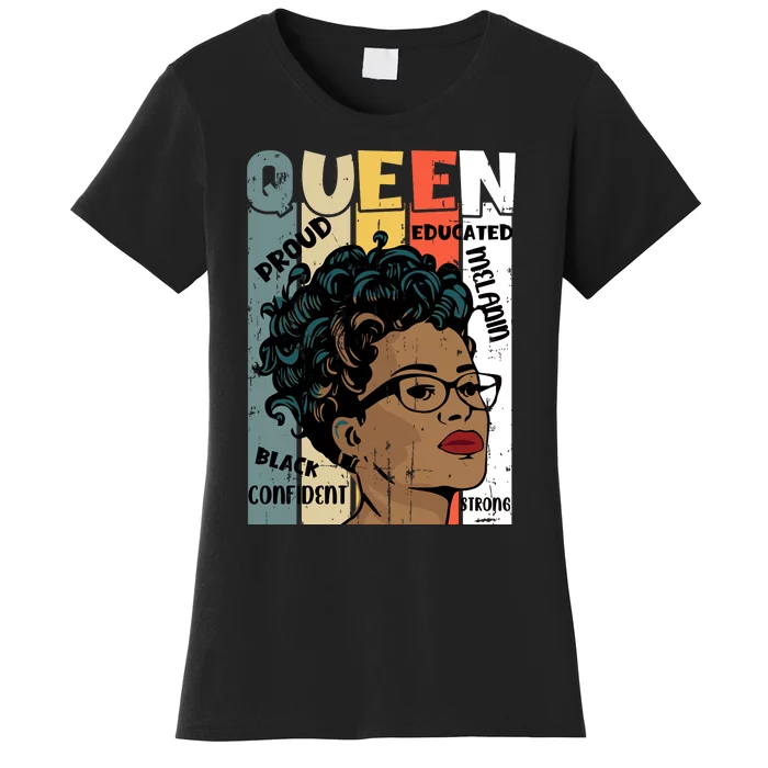 Juneteenth Queen Celebration Artwork Women's T-Shirt