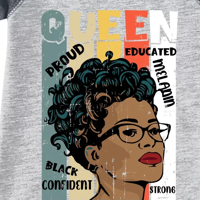 Juneteenth Queen Celebration Artwork Infant Baby Jersey Bodysuit