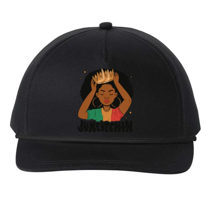 Juneteenth Queen Female Snapback Five-Panel Rope Hat